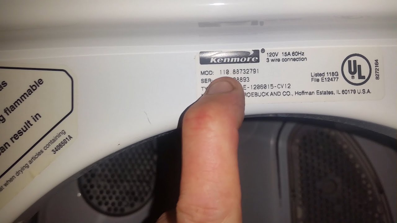 Ge dryer serial number location